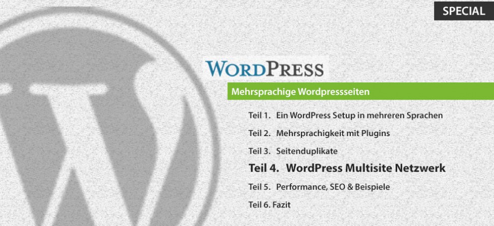 Teil 4: Multisite Wordpress als CMS Mehrsprachigkeit