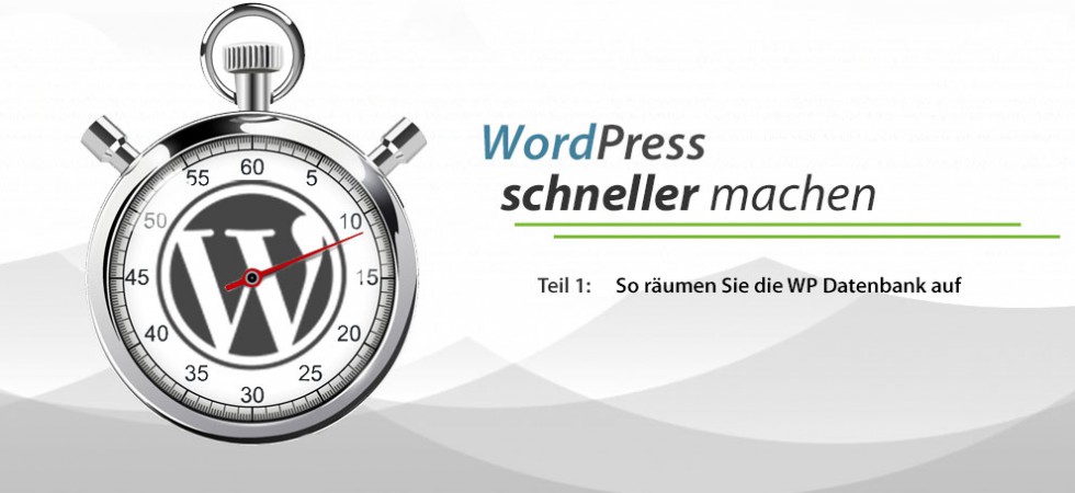 Wordpress schneller machen - Teil 1: Datenbank aufräumen